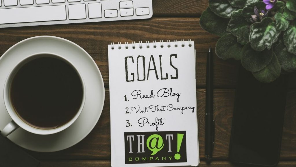 Choose Your Marketing Goals | Notepad and List of Goals