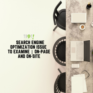 Search Engine Optimization Issue To Examine   On Page And On Site