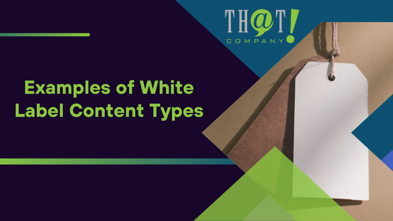 Examples of White Label Content Types