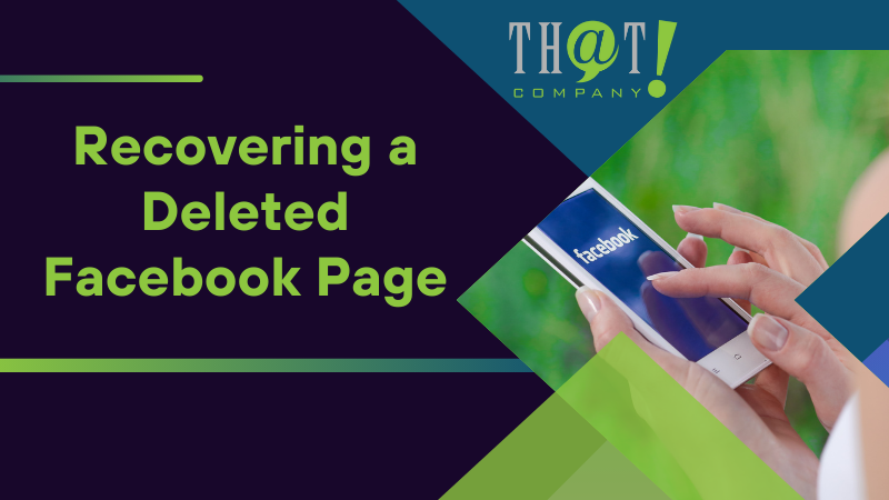 Recovering a Deleted Facebook Page