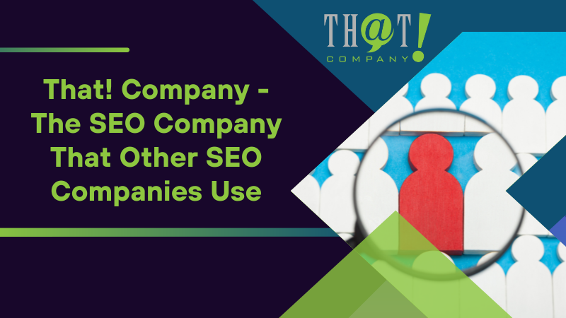 That Company The SEO Company That Other SEO Companies Use