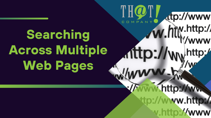 Searching Across Multiple Web Pages