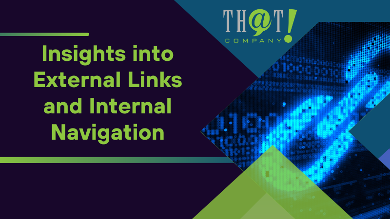 Insights into External Links and Internal Navigation