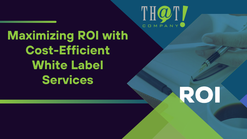 Maximizing ROI with Cost Efficient White Label Services